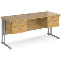 Click to view product details and reviews for Office Desk Rectangular Desk 1600mm With Double Pedestal Oak Top With Silver Frame 600mm Depth Maestro 25 Mc616p22so. Click to view product details and reviews for Office Desk Rectangular Desk 1600mm With Double Pedestal Oak Top With Silver Frame 600mm Depth Maestro 25 Mc616p22so.