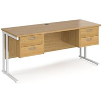 Click to view product details and reviews for Office Desk Rectangular Desk 1600mm With Double Pedestal Oak Top With White Frame 600mm Depth Maestro 25 Mc616p22who. Click to view product details and reviews for Office Desk Rectangular Desk 1600mm With Double Pedestal Oak Top With White Frame 600mm Depth Maestro 25 Mc616p22who.