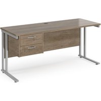 Click to view product details and reviews for Maestro 25 Straight Desk 1600mm X 600mm With 2 Drawer Pedestal Silver Cantilever Leg Frame Nebraska Oak Top. Click to view product details and reviews for Maestro 25 Straight Desk 1600mm X 600mm With 2 Drawer Pedestal Silver Cantilever Leg Frame Nebraska Oak Top.