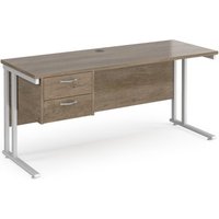 Click to view product details and reviews for Maestro 25 Straight Desk 1600mm X 600mm With 2 Drawer Pedestal White Cantilever Leg Frame Nebraska Oak Top. Click to view product details and reviews for Maestro 25 Straight Desk 1600mm X 600mm With 2 Drawer Pedestal White Cantilever Leg Frame Nebraska Oak Top.