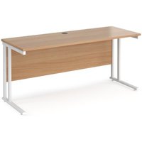 Click to view product details and reviews for Office Desk 1600mm Rectangular Desk With Cantilever Leg Beech Tops With White Frames 600mm Depth Maestro 25. Click to view product details and reviews for Office Desk 1600mm Rectangular Desk With Cantilever Leg Beech Tops With White Frames 600mm Depth Maestro 25.