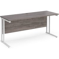 Click to view product details and reviews for Office Desk 1600mm Rectangular Desk With Cantilever Leg Grey Oak Tops With White Frames 600mm Depth Maestro 25. Click to view product details and reviews for Office Desk 1600mm Rectangular Desk With Cantilever Leg Grey Oak Tops With White Frames 600mm Depth Maestro 25.