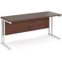 Click to view product details and reviews for Office Desk 1600mm Rectangular Desk With Cantilever Leg Walnut Tops With White Frames 600mm Depth Maestro 25. Click to view product details and reviews for Office Desk 1600mm Rectangular Desk With Cantilever Leg Walnut Tops With White Frames 600mm Depth Maestro 25.