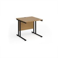 Click to view product details and reviews for Office Desk 800mm Rectangular Desk With Cantilever Leg Oak Tops With Black Frames 800mm Depth Maestro 25. Click to view product details and reviews for Office Desk 800mm Rectangular Desk With Cantilever Leg Oak Tops With Black Frames 800mm Depth Maestro 25.