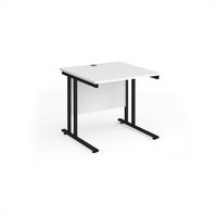 Click to view product details and reviews for Office Desk 800mm Rectangular Desk With Cantilever Leg White Tops With Black Frames 800mm Depth Maestro 25. Click to view product details and reviews for Office Desk 800mm Rectangular Desk With Cantilever Leg White Tops With Black Frames 800mm Depth Maestro 25.