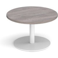 Click to view product details and reviews for Monza Circular Coffee Table With Flat Round White Base 800mm Grey Oak. Click to view product details and reviews for Monza Circular Coffee Table With Flat Round White Base 800mm Grey Oak.