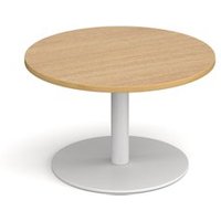Click to view product details and reviews for Monza Circular Coffee Table With Flat Round White Base 800mm Oak. Click to view product details and reviews for Monza Circular Coffee Table With Flat Round White Base 800mm Oak.