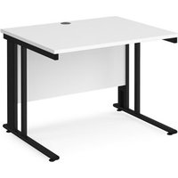 Click to view product details and reviews for Office Desk 1000mm Rectangular Desk With Cable Managed Leg White Tops With Black Frames 800mm Depth Maestro 25. Click to view product details and reviews for Office Desk 1000mm Rectangular Desk With Cable Managed Leg White Tops With Black Frames 800mm Depth Maestro 25.