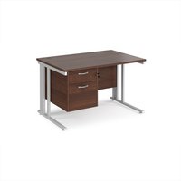 Click to view product details and reviews for Office Desk Rectangular Desk 1200mm With Pedestal Walnut Top With White Frame 800mm Depth Maestro 25 Mcm12p2whw. Click to view product details and reviews for Office Desk Rectangular Desk 1200mm With Pedestal Walnut Top With White Frame 800mm Depth Maestro 25 Mcm12p2whw.