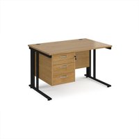 Click to view product details and reviews for Office Desk Rectangular Desk 1200mm With Pedestal Oak Top With Black Frame 800mm Depth Maestro 25 Mcm12p3ko. Click to view product details and reviews for Office Desk Rectangular Desk 1200mm With Pedestal Oak Top With Black Frame 800mm Depth Maestro 25 Mcm12p3ko.