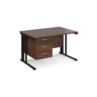 Click to view product details and reviews for Office Desk Rectangular Desk 1200mm With Pedestal Walnut Top With Black Frame 800mm Depth Maestro 25 Mcm12p3kw. Click to view product details and reviews for Office Desk Rectangular Desk 1200mm With Pedestal Walnut Top With Black Frame 800mm Depth Maestro 25 Mcm12p3kw.