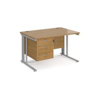 Click to view product details and reviews for Office Desk Rectangular Desk 1200mm With Pedestal Oak Top With Silver Frame 800mm Depth Maestro 25 Mcm12p3so. Click to view product details and reviews for Office Desk Rectangular Desk 1200mm With Pedestal Oak Top With Silver Frame 800mm Depth Maestro 25 Mcm12p3so.