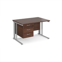Click to view product details and reviews for Office Desk Rectangular Desk 1200mm With Pedestal Walnut Top With Silver Frame 800mm Depth Maestro 25 Mcm12p3sw. Click to view product details and reviews for Office Desk Rectangular Desk 1200mm With Pedestal Walnut Top With Silver Frame 800mm Depth Maestro 25 Mcm12p3sw.