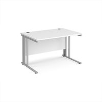 Click to view product details and reviews for Office Desk 1200mm Rectangular Desk With Cable Managed Leg White Tops With Silver Frames 800mm Depth Maestro 25. Click to view product details and reviews for Office Desk 1200mm Rectangular Desk With Cable Managed Leg White Tops With Silver Frames 800mm Depth Maestro 25.