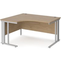 Click to view product details and reviews for Maestro 25 Left Hand Ergonomic Desk 1400mm Wide Silver Cable Managed Leg Frame Kendal Oak Top. Click to view product details and reviews for Maestro 25 Left Hand Ergonomic Desk 1400mm Wide Silver Cable Managed Leg Frame Kendal Oak Top.