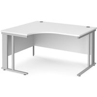 Click to view product details and reviews for Office Desk Left Hand Corner Desk 1400mm White Top With Silver Frame 1200mm Depth Maestro 25 Mcm14elswh. Click to view product details and reviews for Office Desk Left Hand Corner Desk 1400mm White Top With Silver Frame 1200mm Depth Maestro 25 Mcm14elswh.