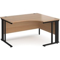 Click to view product details and reviews for Office Desk Right Hand Corner Desk 1400mm Beech Top With Black Frame 1200mm Depth Maestro 25 Mcm14erkb. Click to view product details and reviews for Office Desk Right Hand Corner Desk 1400mm Beech Top With Black Frame 1200mm Depth Maestro 25 Mcm14erkb.