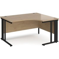 Click to view product details and reviews for Maestro 25 Right Hand Ergonomic Desk 1400mm Wide Black Cable Managed Leg Frame Kendal Oak Top. Click to view product details and reviews for Maestro 25 Right Hand Ergonomic Desk 1400mm Wide Black Cable Managed Leg Frame Kendal Oak Top.