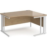 Click to view product details and reviews for Maestro 25 Right Hand Ergonomic Desk 1400mm Wide White Cable Managed Leg Frame Kendal Oak Top. Click to view product details and reviews for Maestro 25 Right Hand Ergonomic Desk 1400mm Wide White Cable Managed Leg Frame Kendal Oak Top.