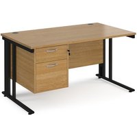 Click to view product details and reviews for Office Desk Rectangular Desk 1400mm With Pedestal Oak Top With Black Frame 800mm Depth Maestro 25 Mcm14p2ko. Click to view product details and reviews for Office Desk Rectangular Desk 1400mm With Pedestal Oak Top With Black Frame 800mm Depth Maestro 25 Mcm14p2ko.
