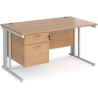 Click to view product details and reviews for Office Desk Rectangular Desk 1400mm With Pedestal Beech Top With White Frame 800mm Depth Maestro 25 Mcm14p2whb. Click to view product details and reviews for Office Desk Rectangular Desk 1400mm With Pedestal Beech Top With White Frame 800mm Depth Maestro 25 Mcm14p2whb.