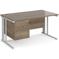 Click to view product details and reviews for Maestro 25 Straight Desk 1400mm X 800mm With 2 Drawer Pedestal White Cable Managed Leg Frame Nebraska Oak Top. Click to view product details and reviews for Maestro 25 Straight Desk 1400mm X 800mm With 2 Drawer Pedestal White Cable Managed Leg Frame Nebraska Oak Top.