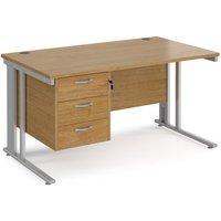 Click to view product details and reviews for Office Desk Rectangular Desk 1400mm With Pedestal Oak Top With Silver Frame 800mm Depth Maestro 25 Mcm14p3so. Click to view product details and reviews for Office Desk Rectangular Desk 1400mm With Pedestal Oak Top With Silver Frame 800mm Depth Maestro 25 Mcm14p3so.