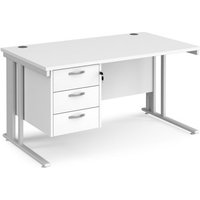 Click to view product details and reviews for Office Desk Rectangular Desk 1400mm With Pedestal White Top With White Frame 800mm Depth Maestro 25 Mcm14p3whwh. Click to view product details and reviews for Office Desk Rectangular Desk 1400mm With Pedestal White Top With White Frame 800mm Depth Maestro 25 Mcm14p3whwh.