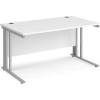 Click to view product details and reviews for Office Desk 1400mm Rectangular Desk With Cable Managed Leg White Tops With Silver Frames 800mm Depth Maestro 25. Click to view product details and reviews for Office Desk 1400mm Rectangular Desk With Cable Managed Leg White Tops With Silver Frames 800mm Depth Maestro 25.