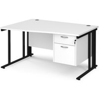 Click to view product details and reviews for Office Desk Left Hand Wave Desk 1400mm With Pedestal White Top With Black Frame Maestro 25 Mcm14wlp2kwh. Click to view product details and reviews for Office Desk Left Hand Wave Desk 1400mm With Pedestal White Top With Black Frame Maestro 25 Mcm14wlp2kwh.