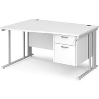Click to view product details and reviews for Office Desk Left Hand Wave Desk 1400mm With Pedestal White Top With White Frame Maestro 25 Mcm14wlp2whwh. Click to view product details and reviews for Office Desk Left Hand Wave Desk 1400mm With Pedestal White Top With White Frame Maestro 25 Mcm14wlp2whwh.