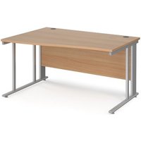 Click to view product details and reviews for Office Desk Left Hand Wave Desk 1400mm Beech Top With Silver Frame Maestro 25 Mcm14wlsb. Click to view product details and reviews for Office Desk Left Hand Wave Desk 1400mm Beech Top With Silver Frame Maestro 25 Mcm14wlsb.