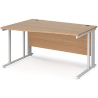 Click to view product details and reviews for Office Desk Left Hand Wave Desk 1400mm Beech Top With White Frame Maestro 25 Mcm14wlwhb. Click to view product details and reviews for Office Desk Left Hand Wave Desk 1400mm Beech Top With White Frame Maestro 25 Mcm14wlwhb.