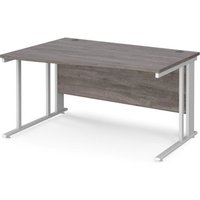 Click to view product details and reviews for Maestro 25 Left Hand Wave Desk 1400mm Wide White Cable Managed Leg Frame Grey Oak Top. Click to view product details and reviews for Maestro 25 Left Hand Wave Desk 1400mm Wide White Cable Managed Leg Frame Grey Oak Top.
