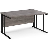 Click to view product details and reviews for Maestro 25 Right Hand Wave Desk 1400mm Wide Black Cable Managed Leg Frame Grey Oak Top. Click to view product details and reviews for Maestro 25 Right Hand Wave Desk 1400mm Wide Black Cable Managed Leg Frame Grey Oak Top.