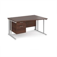 Click to view product details and reviews for Office Desk Right Hand Wave Desk 1400mm With Pedestal Walnut Top With White Frame Maestro 25 Mcm14wrp2whw. Click to view product details and reviews for Office Desk Right Hand Wave Desk 1400mm With Pedestal Walnut Top With White Frame Maestro 25 Mcm14wrp2whw.