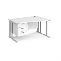 Click to view product details and reviews for Office Desk Right Hand Wave Desk 1400mm With Pedestal White Top With White Frame Maestro 25 Mcm14wrp3whwh. Click to view product details and reviews for Office Desk Right Hand Wave Desk 1400mm With Pedestal White Top With White Frame Maestro 25 Mcm14wrp3whwh.