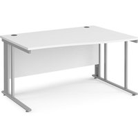 Click to view product details and reviews for Office Desk Right Hand Wave Desk 1400mm White Top With Silver Frame Maestro 25 Mcm14wrswh. Click to view product details and reviews for Office Desk Right Hand Wave Desk 1400mm White Top With Silver Frame Maestro 25 Mcm14wrswh.