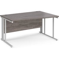Click to view product details and reviews for Maestro 25 Right Hand Wave Desk 1400mm Wide White Cable Managed Leg Frame Grey Oak Top. Click to view product details and reviews for Maestro 25 Right Hand Wave Desk 1400mm Wide White Cable Managed Leg Frame Grey Oak Top.