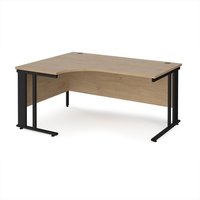 Click to view product details and reviews for Maestro 25 Left Hand Ergonomic Desk 1600mm Wide Black Cable Managed Leg Frame Kendal Oak Top. Click to view product details and reviews for Maestro 25 Left Hand Ergonomic Desk 1600mm Wide Black Cable Managed Leg Frame Kendal Oak Top.