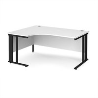 Click to view product details and reviews for Office Desk Left Hand Corner Desk 1600mm White Top With Black Frame 1200mm Depth Maestro 25 Mcm16elkwh. Click to view product details and reviews for Office Desk Left Hand Corner Desk 1600mm White Top With Black Frame 1200mm Depth Maestro 25 Mcm16elkwh.