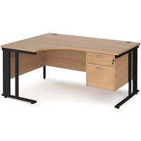 Click to view product details and reviews for Office Desk Left Hand Corner Desk 1600mm With Pedestal Beech Top With Black Frame 1200mm Depth Maestro 25 Mcm16elp2kb. Click to view product details and reviews for Office Desk Left Hand Corner Desk 1600mm With Pedestal Beech Top With Black Frame 1200mm Depth Maestro 25 Mcm16elp2kb.