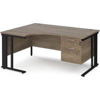 Click to view product details and reviews for Maestro 25 Left Hand Ergonomic Desk 1600mm Wide With 2 Drawer Pedestal Black Cable Managed Leg Frame Nebraska Oak Top. Click to view product details and reviews for Maestro 25 Left Hand Ergonomic Desk 1600mm Wide With 2 Drawer Pedestal Black Cable Managed Leg Frame Nebraska Oak Top.