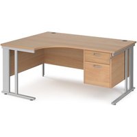 Click to view product details and reviews for Office Desk Left Hand Corner Desk 1600mm With Pedestal Beech Top With Silver Frame 1200mm Depth Maestro 25 Mcm16elp2sb. Click to view product details and reviews for Office Desk Left Hand Corner Desk 1600mm With Pedestal Beech Top With Silver Frame 1200mm Depth Maestro 25 Mcm16elp2sb.
