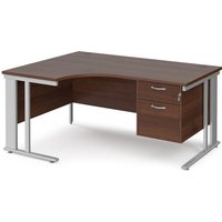 Click to view product details and reviews for Office Desk Left Hand Corner Desk 1600mm With Pedestal Walnut Top With Silver Frame 1200mm Depth Maestro 25 Mcm16elp2sw. Click to view product details and reviews for Office Desk Left Hand Corner Desk 1600mm With Pedestal Walnut Top With Silver Frame 1200mm Depth Maestro 25 Mcm16elp2sw.