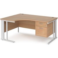 Click to view product details and reviews for Office Desk Left Hand Corner Desk 1600mm With Pedestal Beech Top With White Frame 1200mm Depth Maestro 25 Mcm16elp2whb. Click to view product details and reviews for Office Desk Left Hand Corner Desk 1600mm With Pedestal Beech Top With White Frame 1200mm Depth Maestro 25 Mcm16elp2whb.