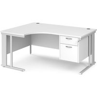 Click to view product details and reviews for Office Desk Left Hand Corner Desk 1600mm With Pedestal White Top With White Frame 1200mm Depth Maestro 25 Mcm16elp2whwh. Click to view product details and reviews for Office Desk Left Hand Corner Desk 1600mm With Pedestal White Top With White Frame 1200mm Depth Maestro 25 Mcm16elp2whwh.