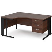 Click to view product details and reviews for Office Desk Left Hand Corner Desk 1600mm With Pedestal Walnut Top With Black Frame 1200mm Depth Maestro 25 Mcm16elp3kw. Click to view product details and reviews for Office Desk Left Hand Corner Desk 1600mm With Pedestal Walnut Top With Black Frame 1200mm Depth Maestro 25 Mcm16elp3kw.