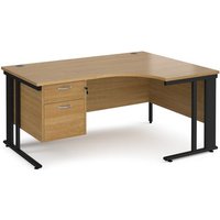 Click to view product details and reviews for Office Desk Right Hand Corner Desk 1600mm With Pedestal Oak Top With Black Frame 1200mm Depth Maestro 25 Mcm16erp2ko. Click to view product details and reviews for Office Desk Right Hand Corner Desk 1600mm With Pedestal Oak Top With Black Frame 1200mm Depth Maestro 25 Mcm16erp2ko.