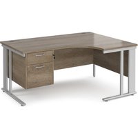 Click to view product details and reviews for Maestro 25 Right Hand Ergonomic Desk 1600mm Wide With 2 Drawer Pedestal Silver Cable Managed Leg Frame Nebraska Oak Top. Click to view product details and reviews for Maestro 25 Right Hand Ergonomic Desk 1600mm Wide With 2 Drawer Pedestal Silver Cable Managed Leg Frame Nebraska Oak Top.